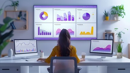 Marketing performance review, team analyzing campaign success, emotional engagement, modern office setting