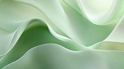 Calm 3D light green background with gentle curves and soft transitions, creating a soothing and relaxing effect.