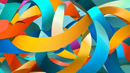 Abstract design of intertwined lines, illustrating partnership and teamwork