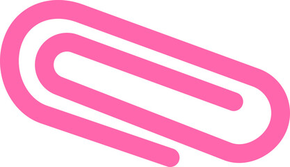Paper clip icon. Flat style.