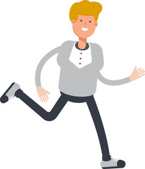 Male Character Running
