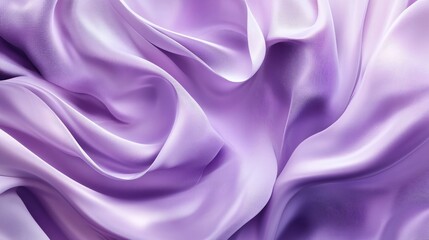 Obraz premium Elegant 3D purple background with swirling, delicate shapes and a silky finish.