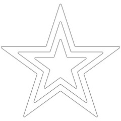 star icon, star shape for mathematics studying for kids