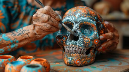 Fototapeta premium Day of the Dead celebration in Mexico