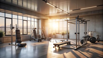 Sculpted Strength: A Symphony of Steel and Light  AI Generated