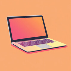 laptop vector image no background