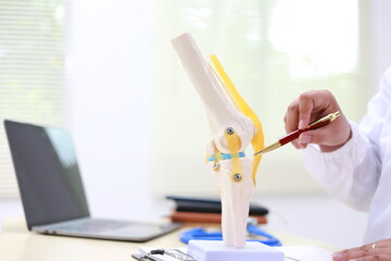 The knee is a complex joint that connects the thigh bone to the shin bone. It allows for bending...
