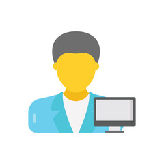 Pc Administrator vector icon