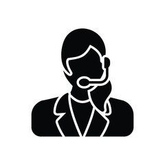 Telemarketer vector icon