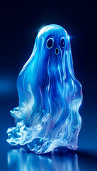 Illustration of a little ghost for Halloween and Day of the Dead.