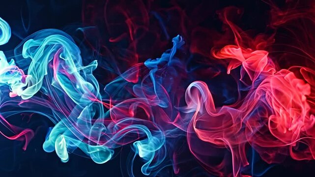 Vibrant Colored Smoke Abstract