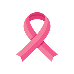 pink ribbon breast cancer awareness vector design illustration