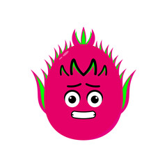 Dragon fruit illustration vector. Illustration isolated on white backgrounds