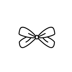 outline the ribbon bow