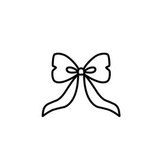 Naklejka premium outline the ribbon bow