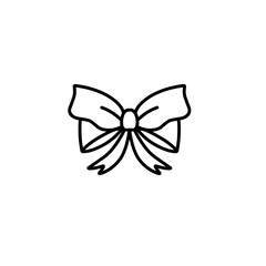 Naklejka premium outline the ribbon bow