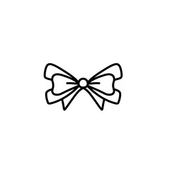 outline the ribbon bow