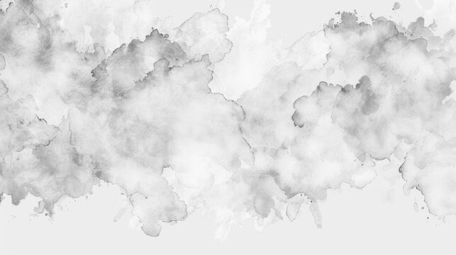 Vertical white watercolor papar texture background for cover card design or overlay aon paint art background