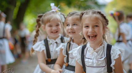 Children in lederhosen enjoying a carousel ride at Oktoberfest