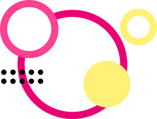 Circle Memphis with Dot