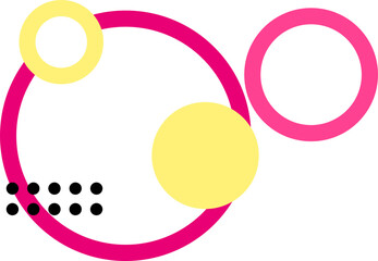 Circle Memphis with Dot