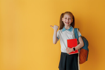 girl is ready to back to school
