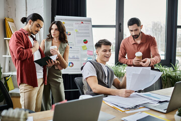 Team members engage in discussions, balancing professionalism and style.