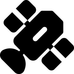 UI satellite Vector Icon Illustration. Glyph Style