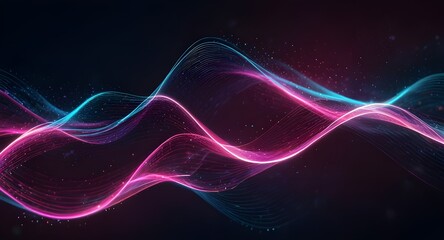 abstract futuristic background with pink blue glowing neon moving high speed wave lines and bokeh lights. Data transfer concept Fantastic wallpaper