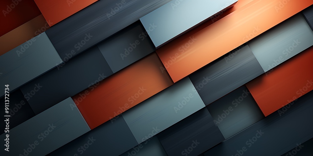 Aufkleber Multiple soft dark colour geometric background