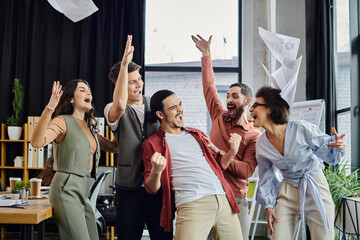 Team members express joy and support amidst a challenging time.