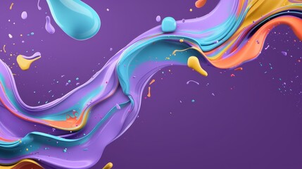 Abstract Swirling Liquid Color
