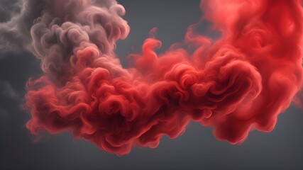 red and gray smoke or cloudy