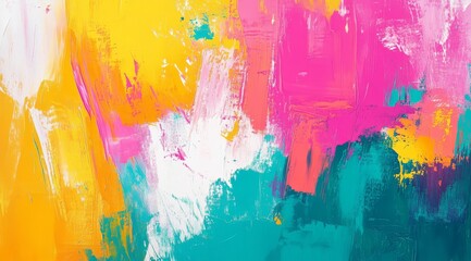 abstract background with vibrant colors, teal and magenta, yellow and orange