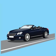 Sport and speedy car vector