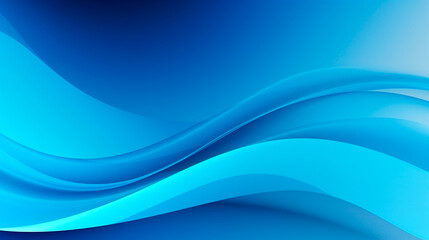 Blue abstract background with lines, stripes. Wavy text area for card, banner, flyer, design