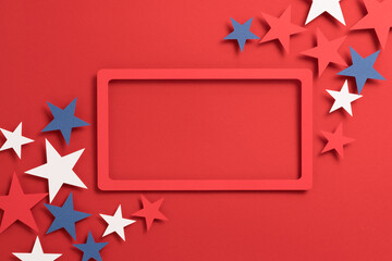 Red Stars Frame