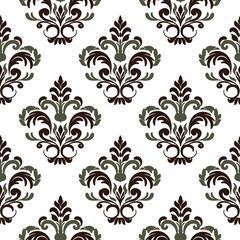 floral Damask Seamless Pattern ethnic Classical luxury royal Vintage, paisley elements ornament victorian seamless texture for wallpapers, textile for wallpapers