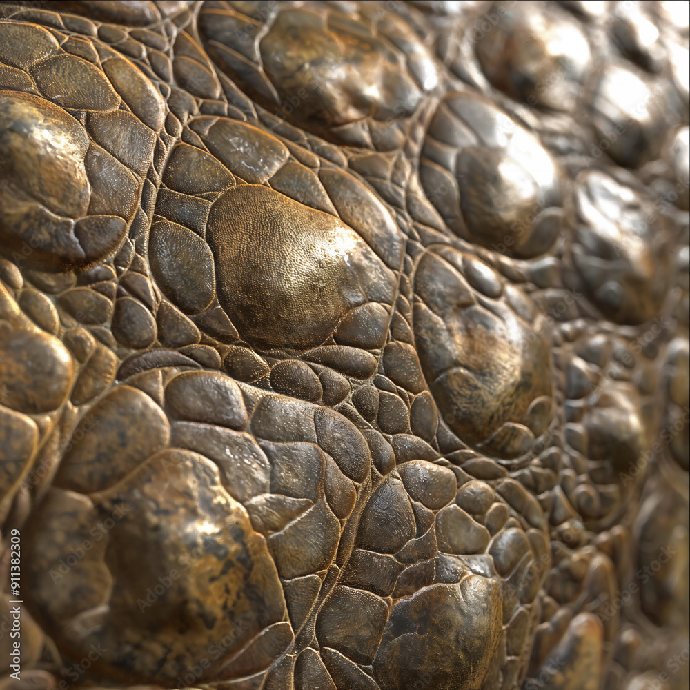 Wall mural crocodile skin texture