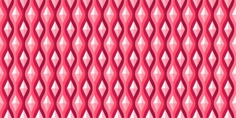 Soft Pink Gradient Geometric Seamless Pattern. Subtle Pink Geometric Seamless Background