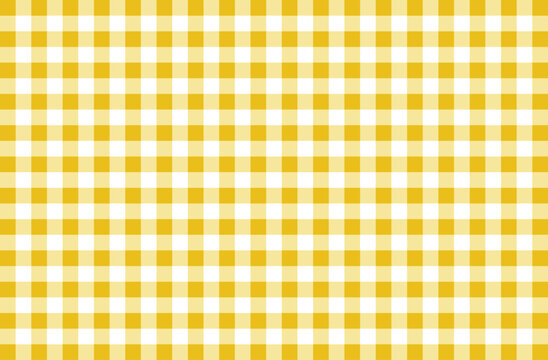 yellow and white checkered tablecloth