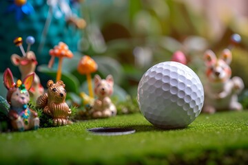 Golf Ball Miniature Scene