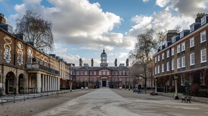 Obraz premium A former military retirement home and retirement home for approximately 300 veterans of the British Army.