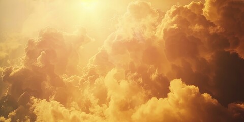 Fototapeta premium Clouds in the sky on a scorching summer day