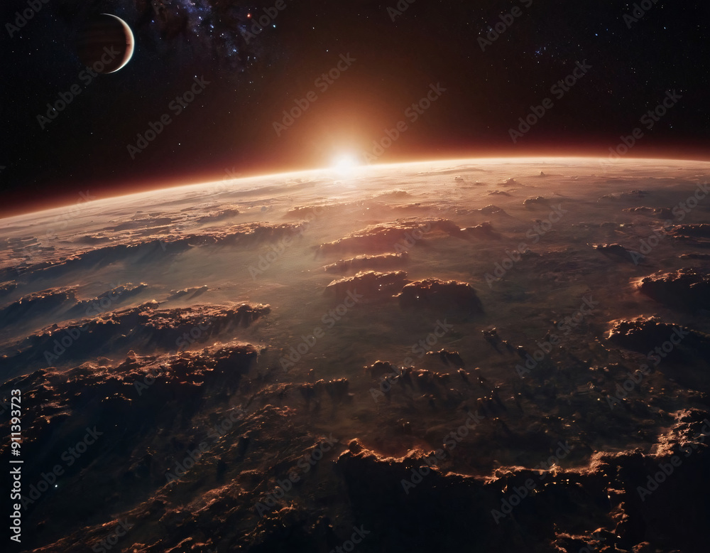 Wall mural deep space and the universe