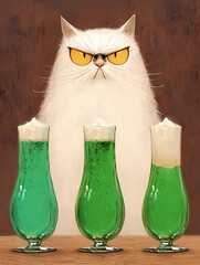 Cat wanting to drink