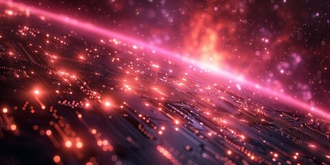 Obraz premium Future Computer Technologies Background Banner