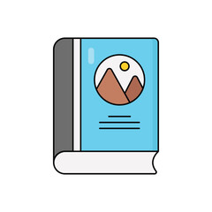 Guide book vector icon