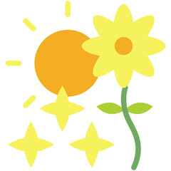 spring flat icon