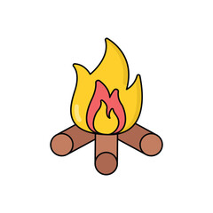 Bonfire vector icon